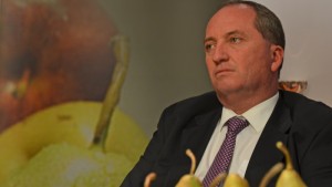 Biosecurity laws are continuing to be implemented by agricultural departments with most consultation focusing on industry groups. Above, Minister for Agriculture Barnaby Joyce visits Apple and Pear Australia Limited. Photo: Apple and Pear Australia Ltd, Flickr, CC licence 2.0