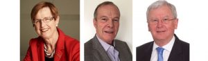 Dr Wendy Craik, David Palmer and Dr Richard Sheldrake.