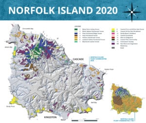 Norfolk Island vegetation map, 2020.