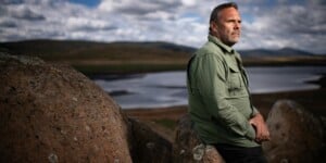 Richard Swain, portrait, Tantangara area, by Wolter Peteres